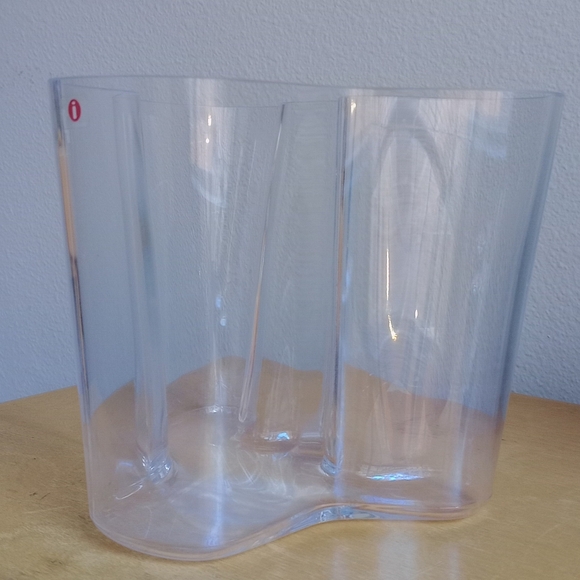 Alvar Aalto iitali Finland clear vase - Picture 7 of 9